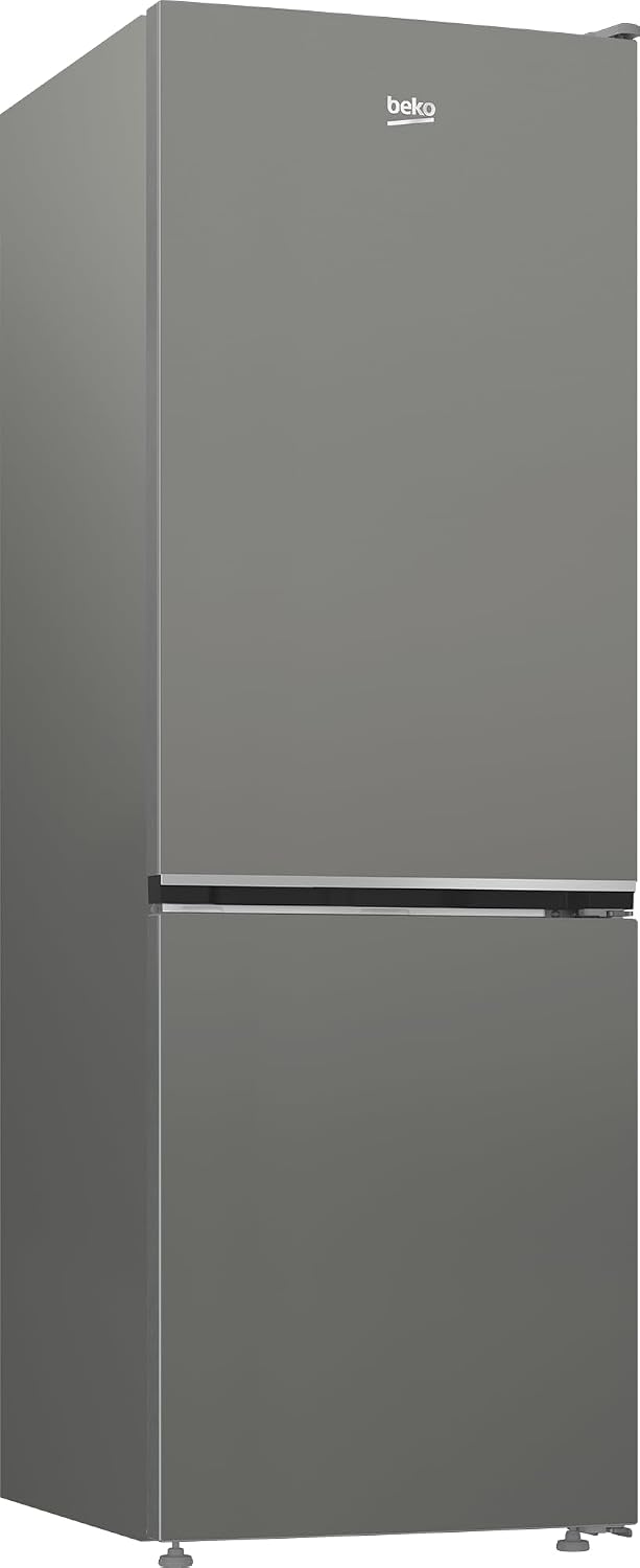 Beko B5RCNA346HG freistehende Kühl/-Gefrierkombination, 301 l Nettovolumen, 209 l Kühlen, 92 l Gefrieren, No Frost, AeroFlow, Automatische Abtauung im Kühlteil, 3 Gefrierschubladen, Manhattan Gray
