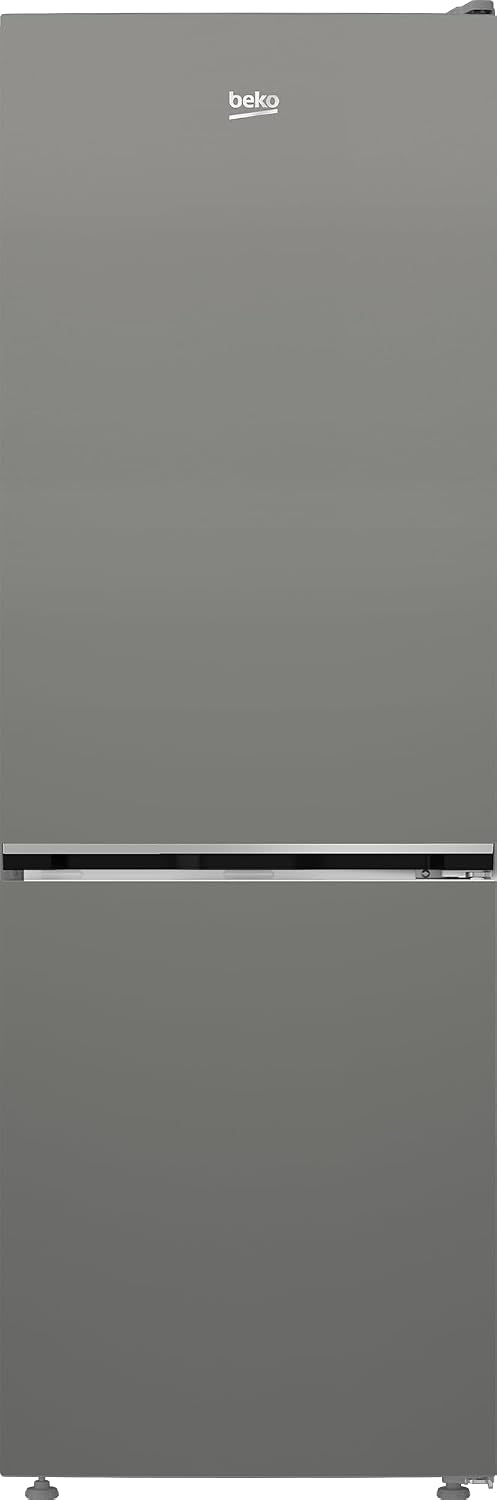 Beko B5RCNA346HG freistehende Kühl/-Gefrierkombination, 301 l Nettovolumen, 209 l Kühlen, 92 l Gefrieren, No Frost, AeroFlow, Automatische Abtauung im Kühlteil, 3 Gefrierschubladen, Manhattan Gray