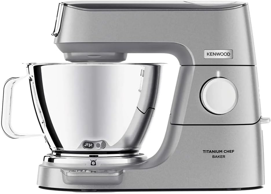Kenwood Titanium Chef Baker - Küchenmaschine 5l+3,5l Schüsseln 1200W Silber
