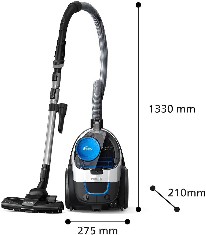 Philips Beutelloser Staubsauger 3000 Serie, Weiß, 900 W