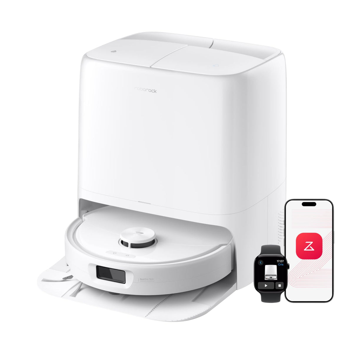 roborock Qrevo 2 Pro Saugroboter mit Wischfunktion, 25.000 Pa Saugkraft