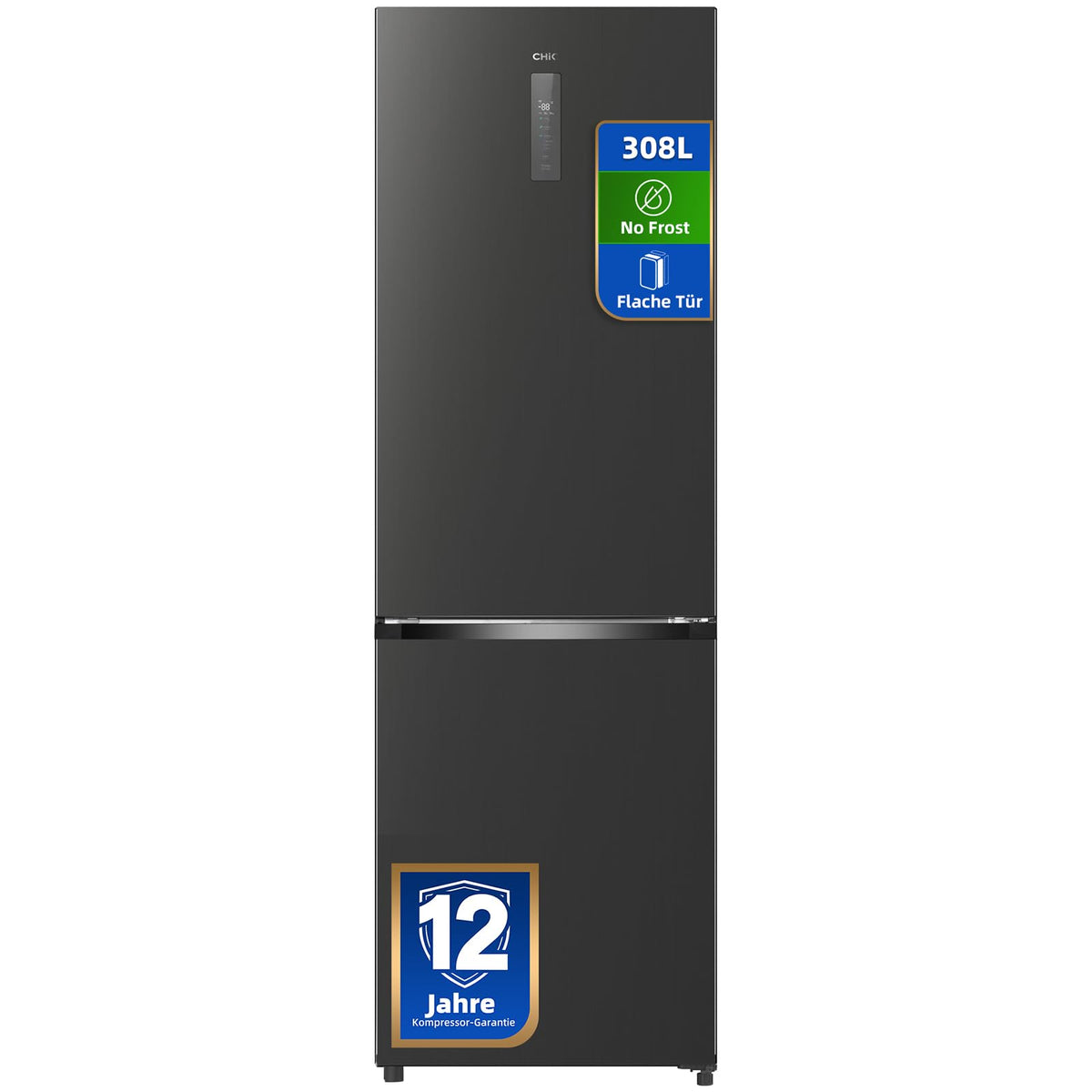 CHiQ Kühl-Gefrierkombination 157L(109L/48L), EEK C, 4-Sterne Gefrieren