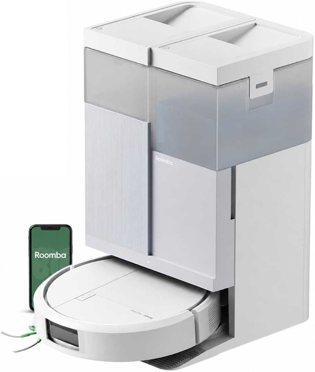 iRobot Roomba Plus 416 Saugroboter, AutoWash Basis, Rotierende Wischtücher