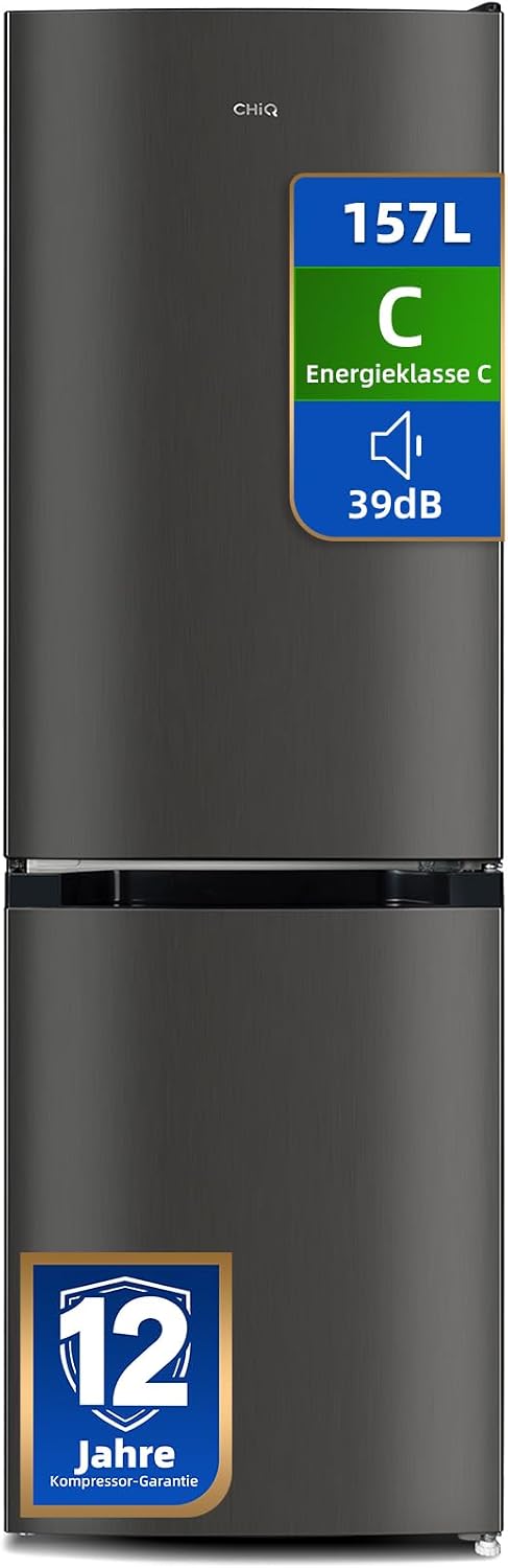 CHiQ Kühl-Gefrierkombination 157L(109L/48L), EEK C, 4-Sterne Gefrieren