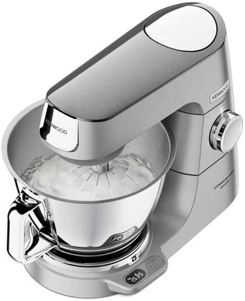 Kenwood Titanium Chef Baker - Küchenmaschine 5l+3,5l Schüsseln 1200W Silber
