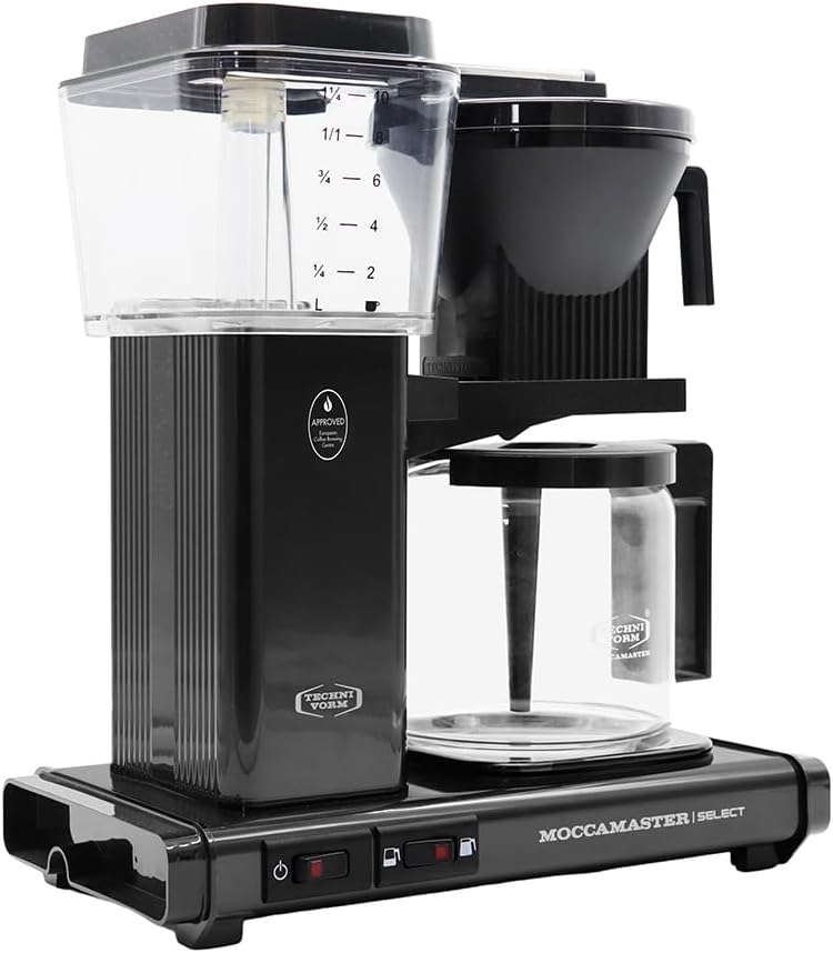 Moccamaster KBG Select, Filtermaschine Kaffee, Kaffeemaschine, Filterkaffee, Schwarz, 1.25L