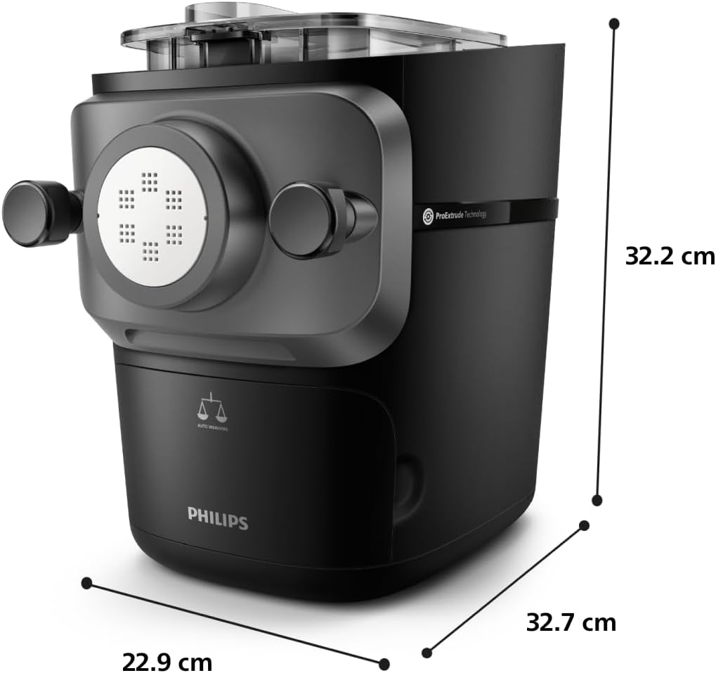 Philips PastaMaker 7000 Serie, Schwarz, 8 Pastasorten