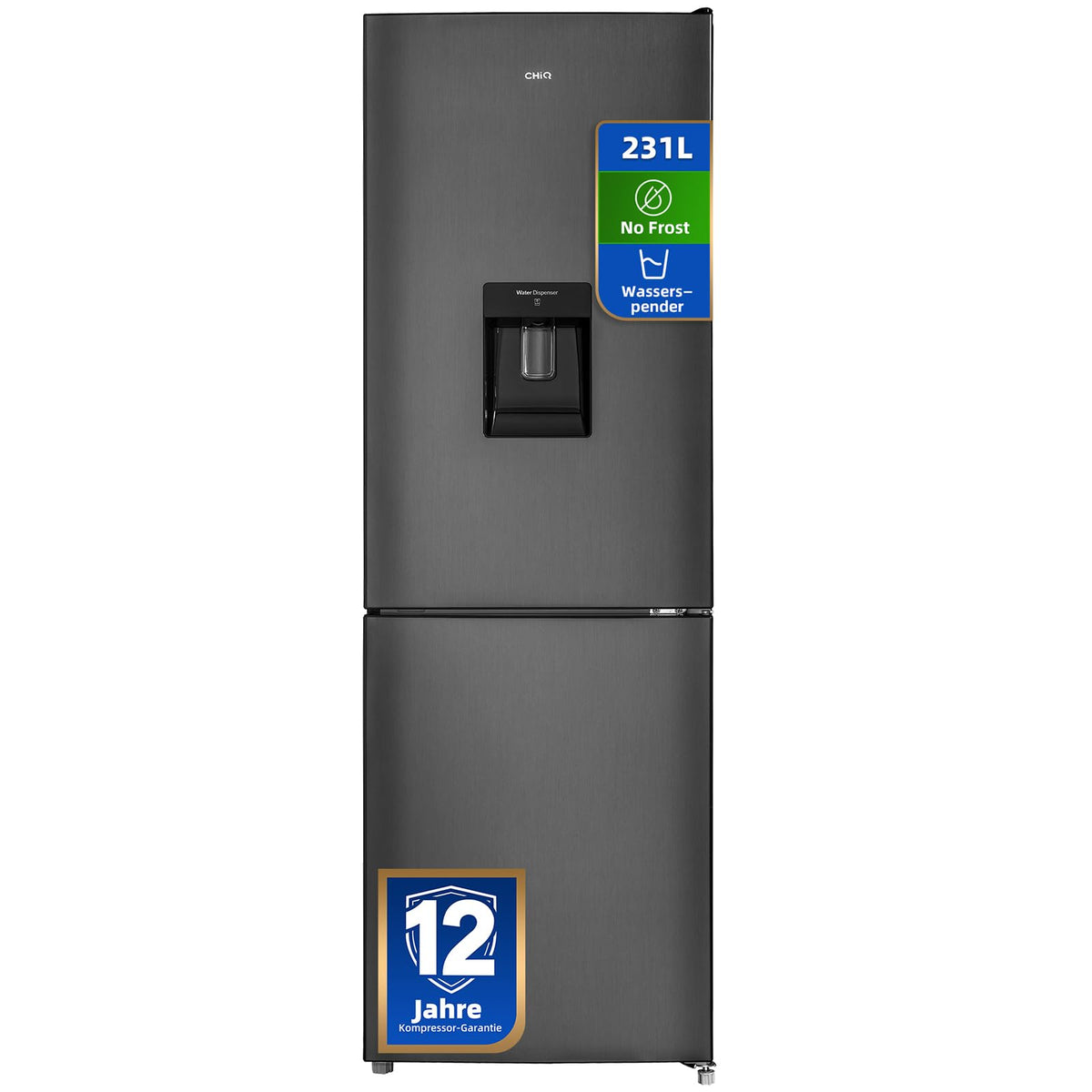 CHiQ Kühl-Gefrierkombination 157L(109L/48L), EEK C, 4-Sterne Gefrieren