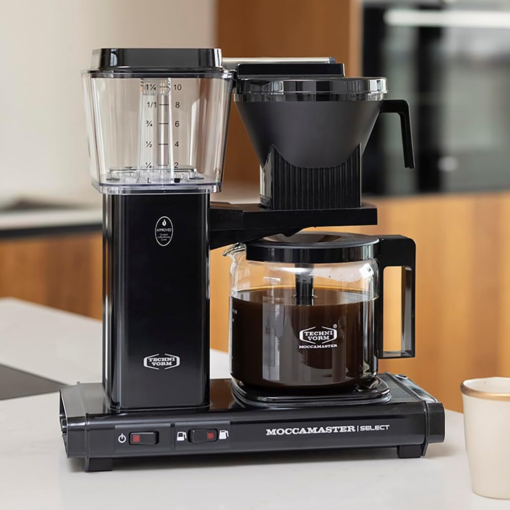 Moccamaster KBG Select, Filtermaschine Kaffee, Kaffeemaschine, Filterkaffee, Schwarz, 1.25L