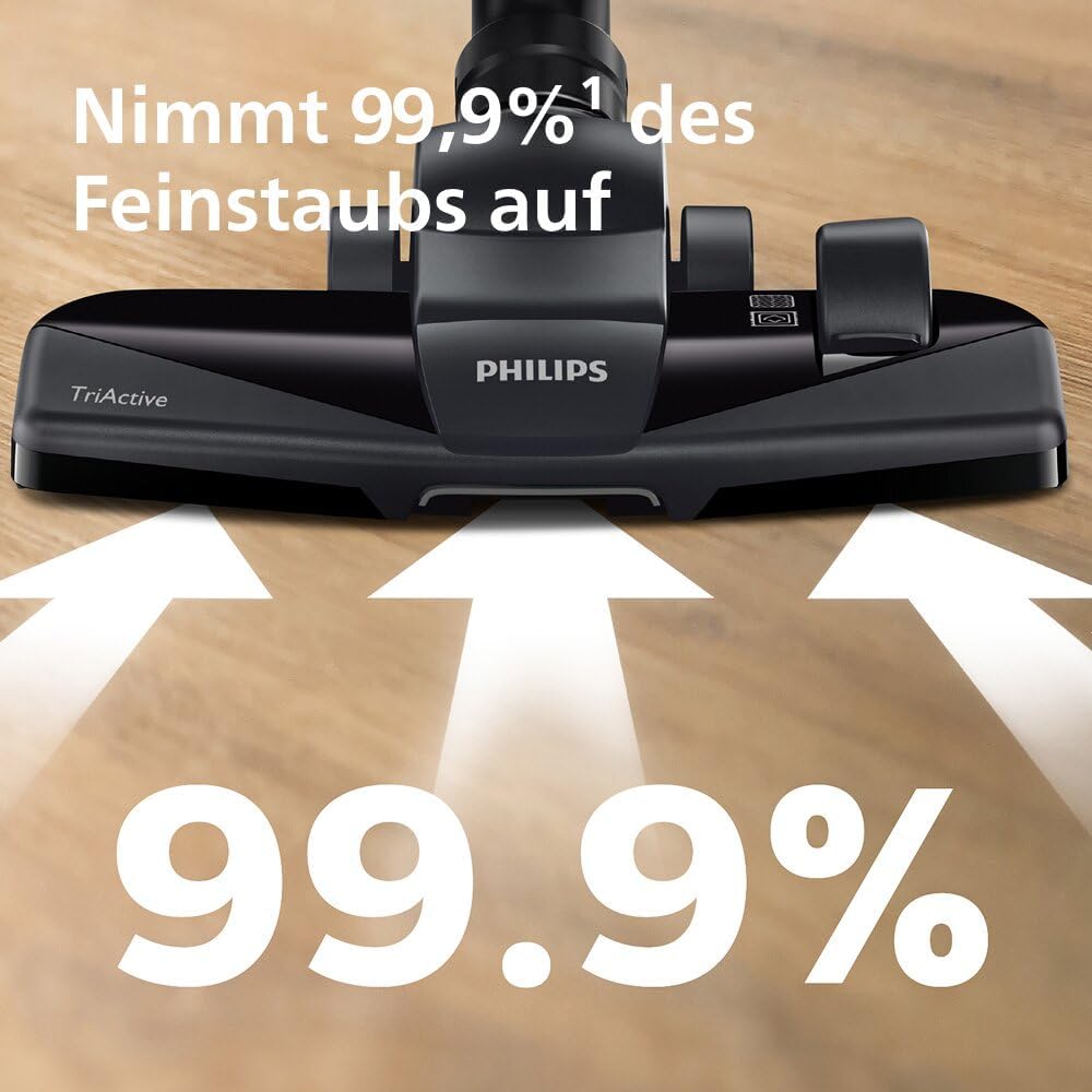 Philips Beutelloser Staubsauger 3000 Serie, Weiß, 900 W