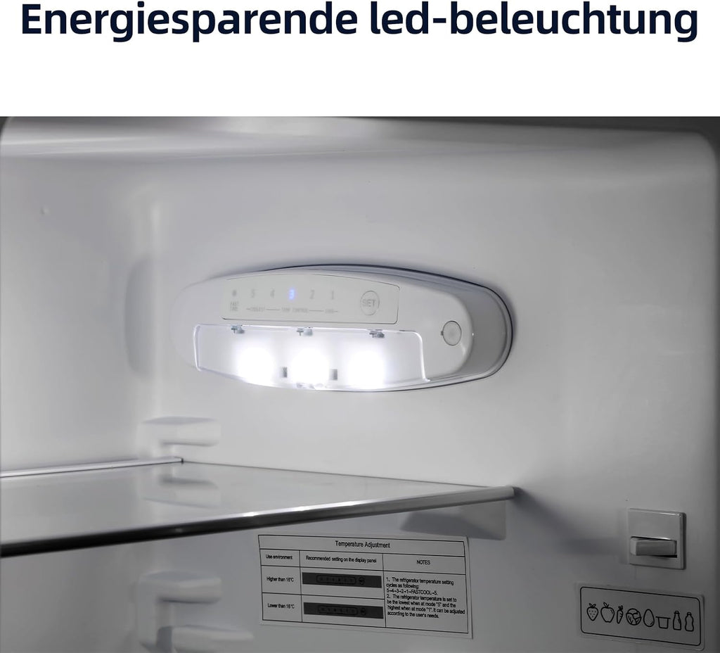 CHiQ Kühl-Gefrierkombination 157L(109L/48L), EEK C, 4-Sterne Gefrieren