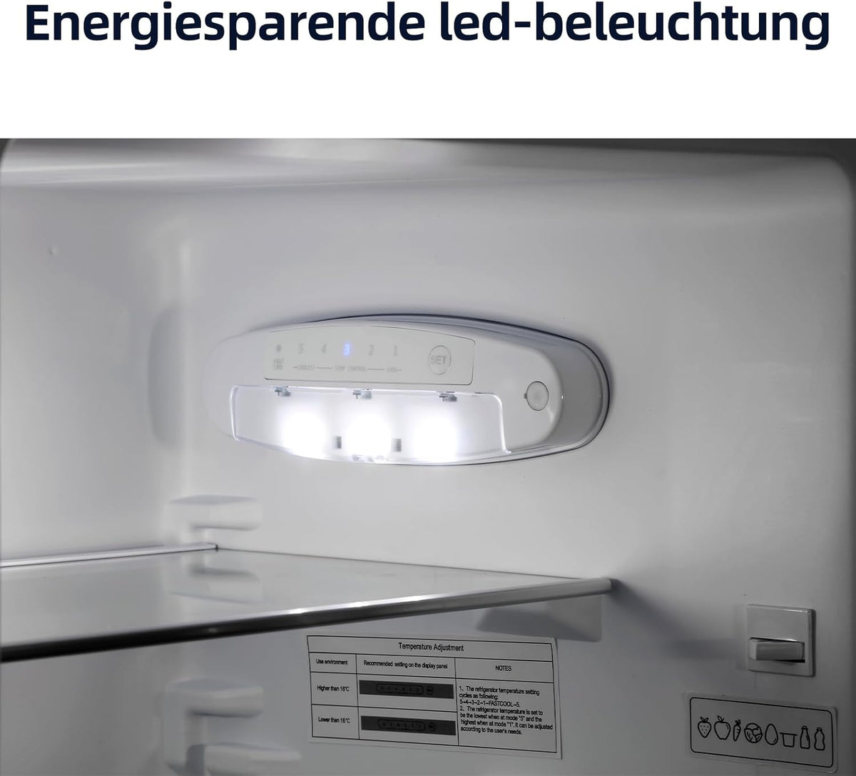 CHiQ Kühl-Gefrierkombination 157L(109L/48L), EEK C, 4-Sterne Gefrieren