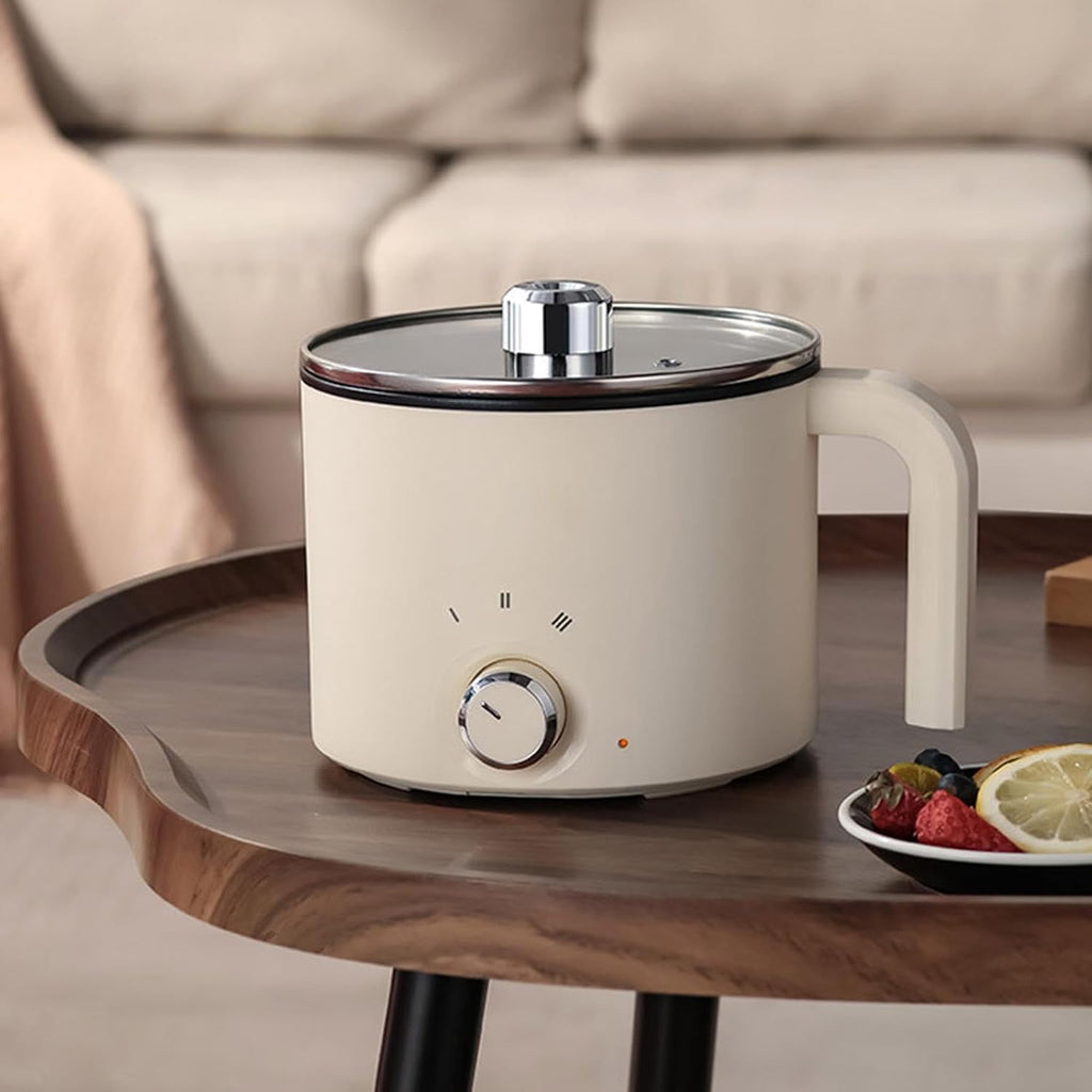 Electric Pot | 7.87 x 7.68 x 6.3 Inch Overheat Protection Cookware | Electric Cooking Pot For Dorm - For College Students Teens Egg Pasta Soup Steak Oatmeal Apartment Dorm