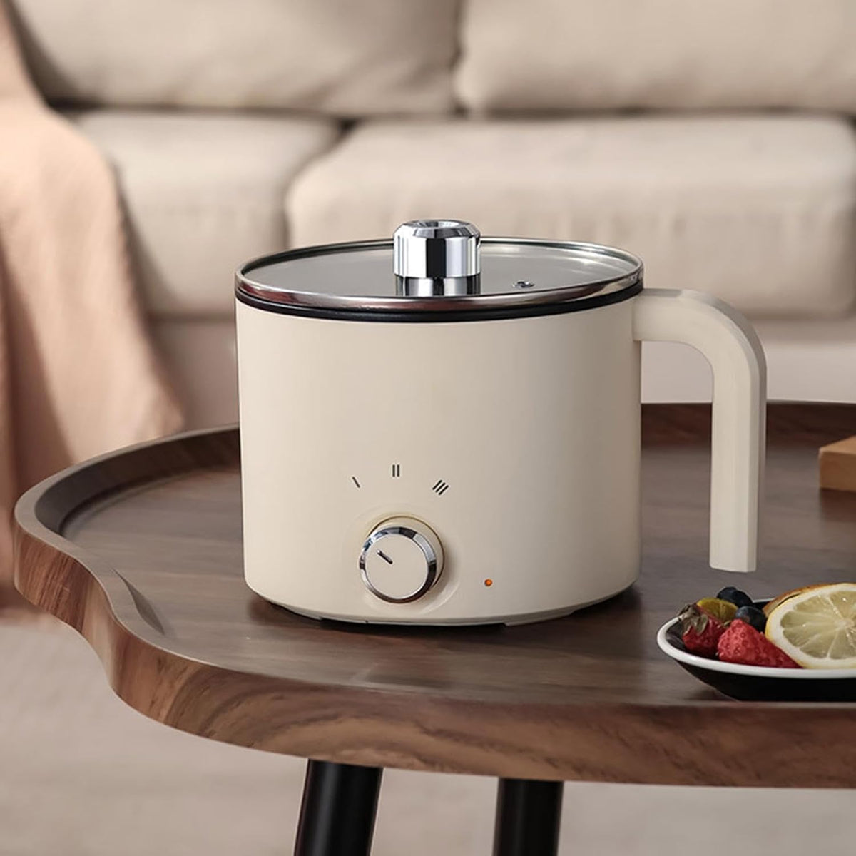 Electric Pot | 7.87 x 7.68 x 6.3 Inch Overheat Protection Cookware | Electric Cooking Pot For Dorm - For College Students Teens Egg Pasta Soup Steak Oatmeal Apartment Dorm