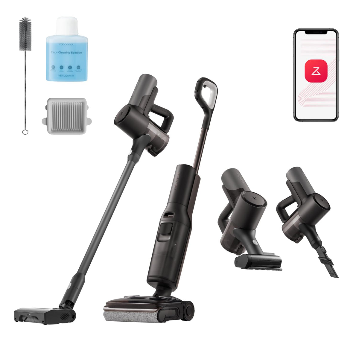 roborock F25 Ultra Nass Trockensauger mit Dampf, 180 °C Dampfmopp