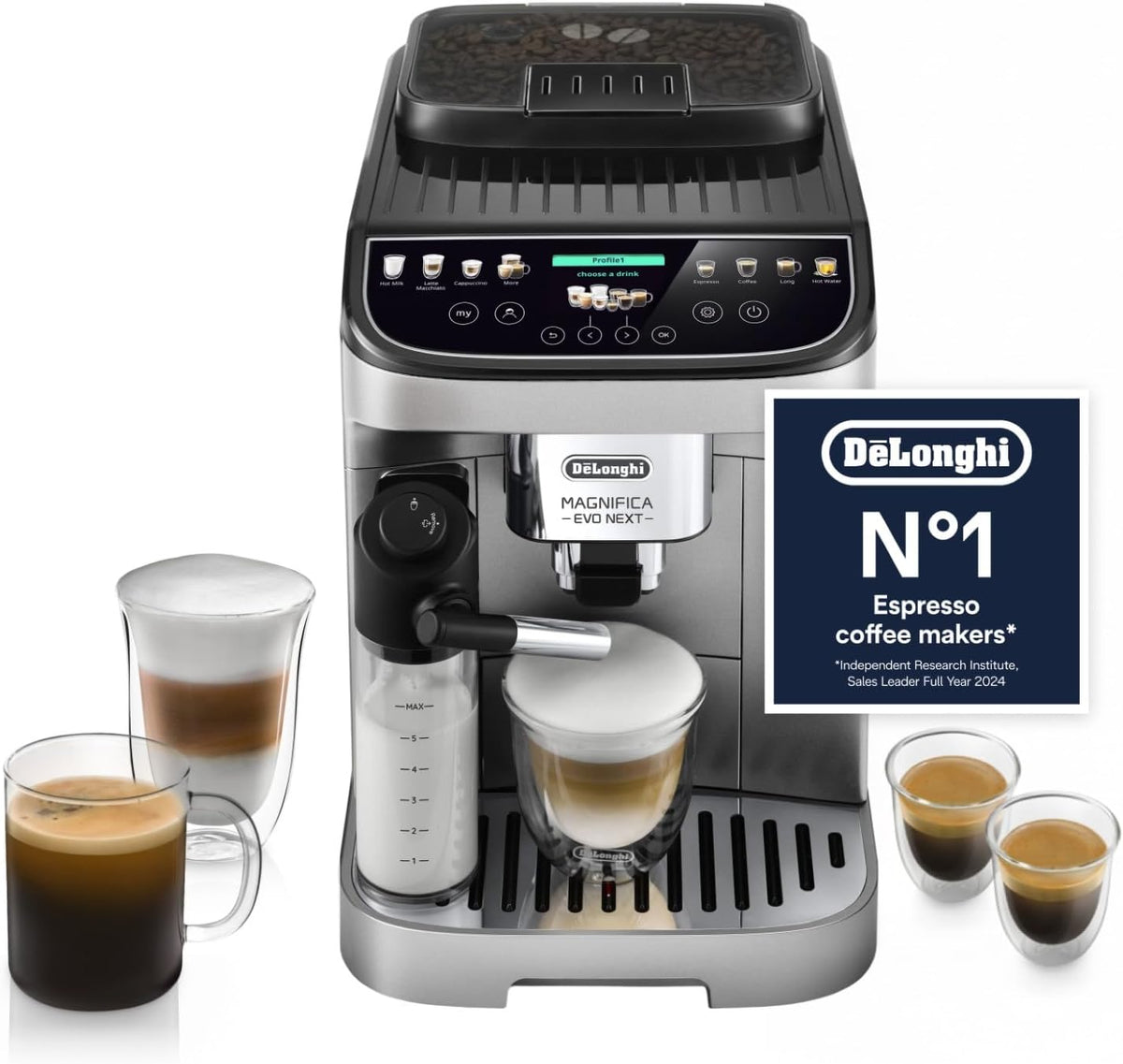 De'Longhi Magnifica Evo Next - fully automatic coffee machine 13 drinks