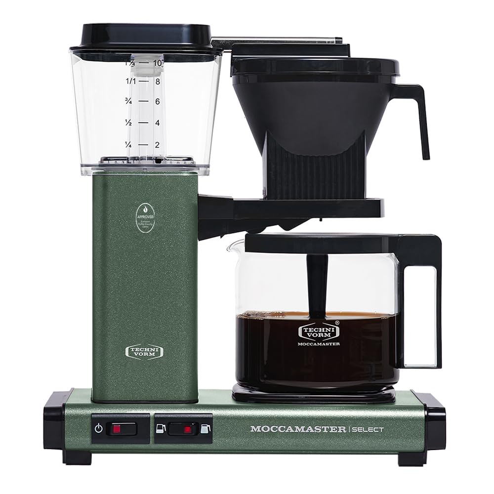 Moccamaster KBG Select, Filtermaschine Kaffee, Kaffeemaschine, Filterkaffee, Schwarz, 1.25L