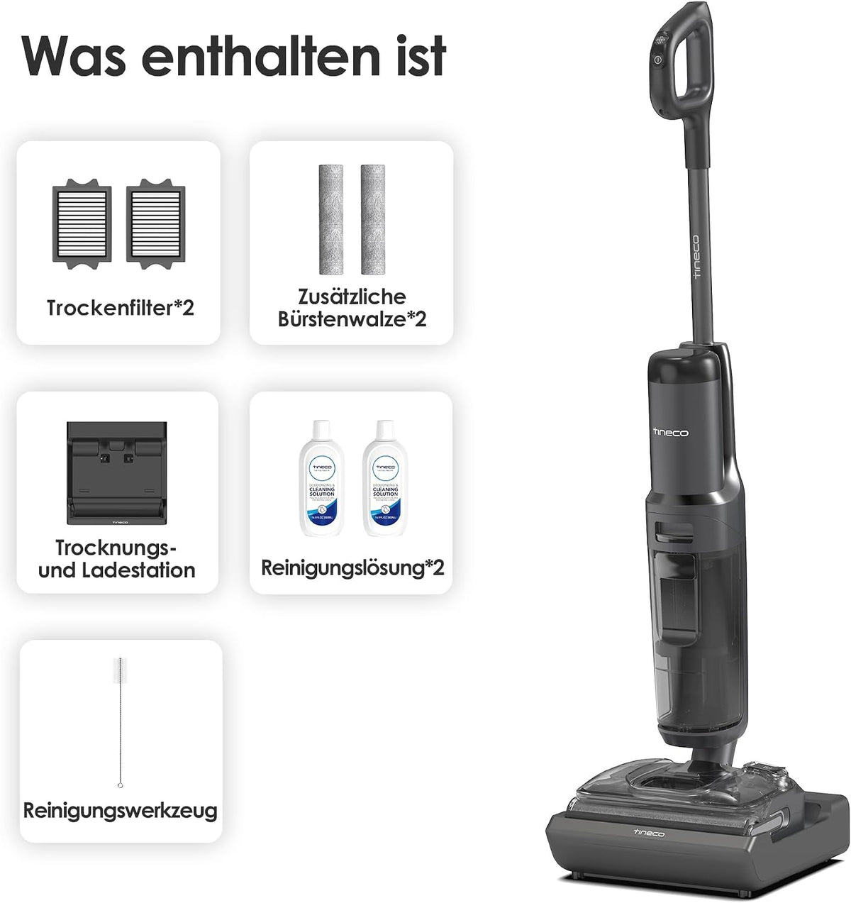Tineco Floor ONE S7 Stretch Ultra Nass-Trockensauger, DualBlock, FlashDry