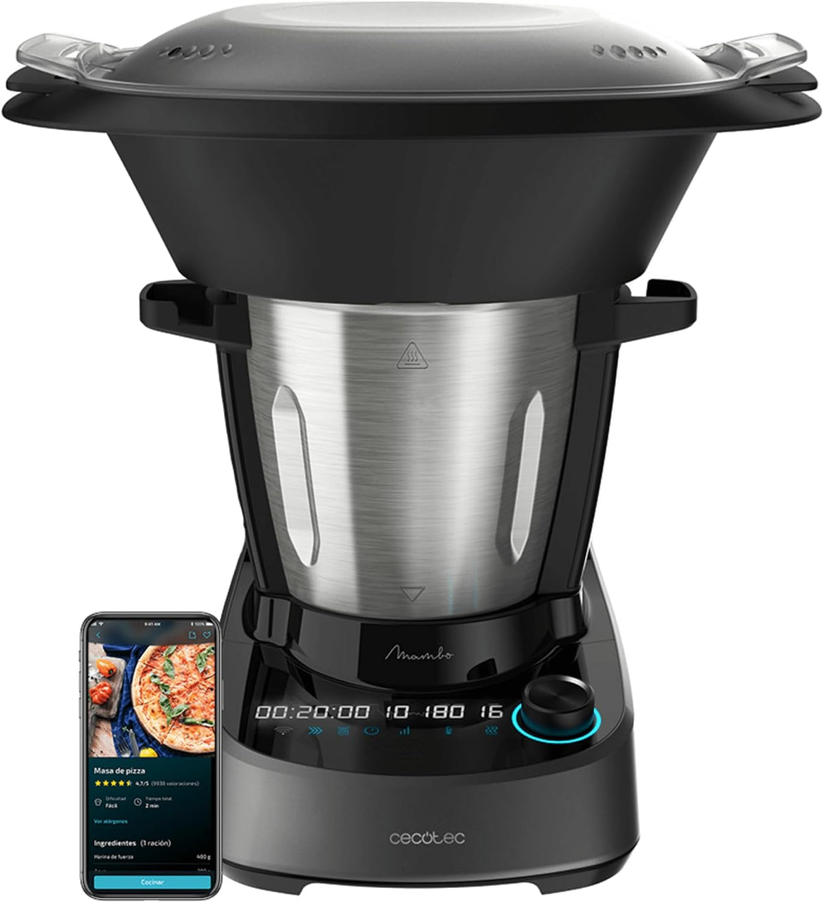 Cecotec Multifunktions-Küchenmaschine Mambo 11090, 1600W, 37 Funktionen