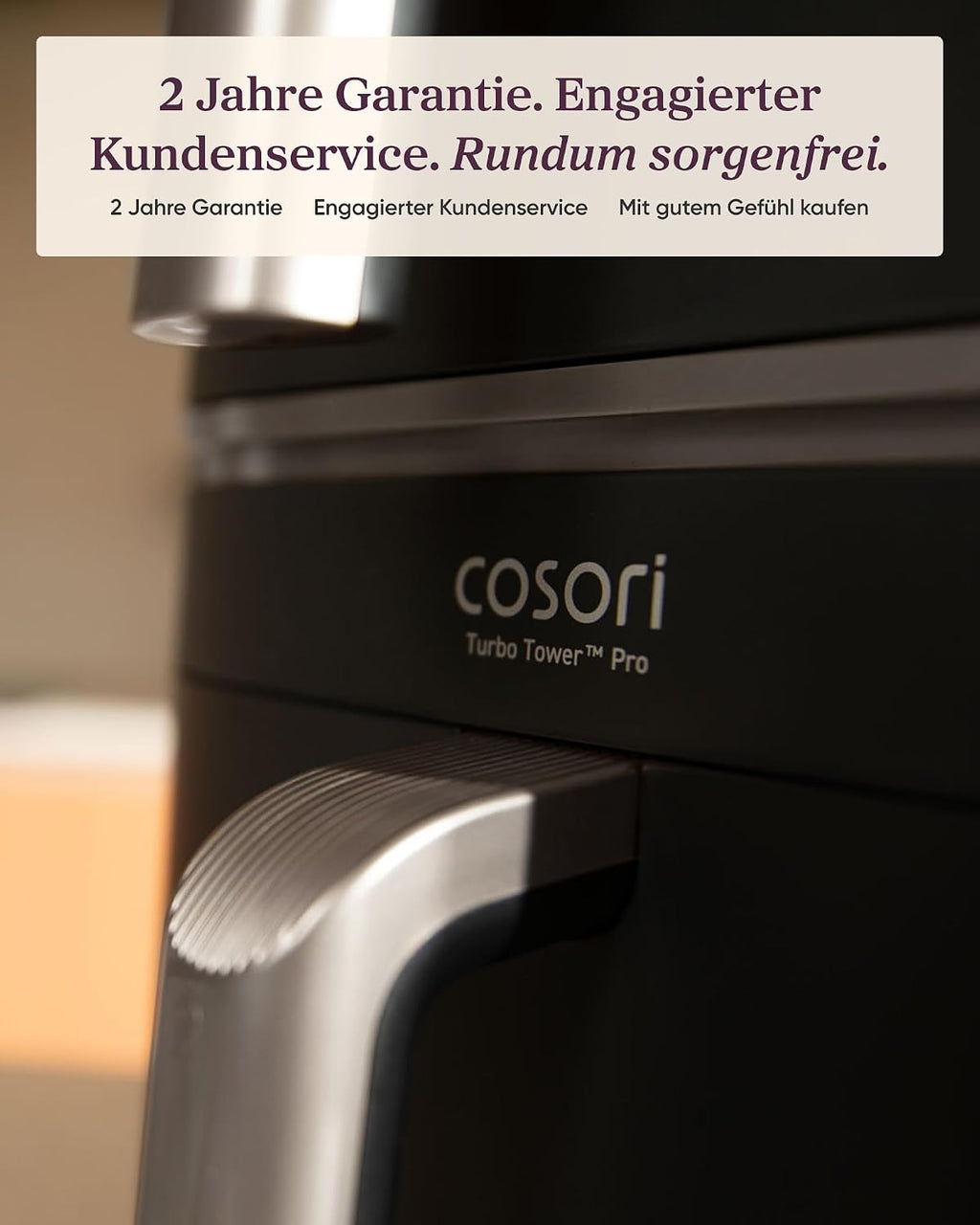 Cosori Airfryer, Testsieger, 10,8L Turbo Tower Pro Smart