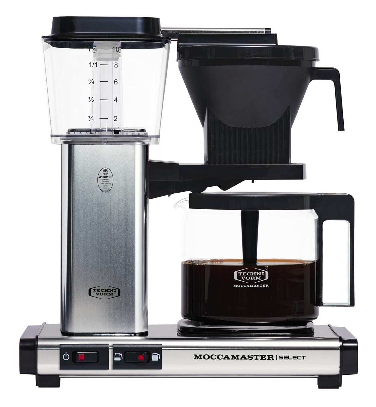 Moccamaster KBG Select, Filtermaschine Kaffee, Kaffeemaschine, Filterkaffee, Schwarz, 1.25L