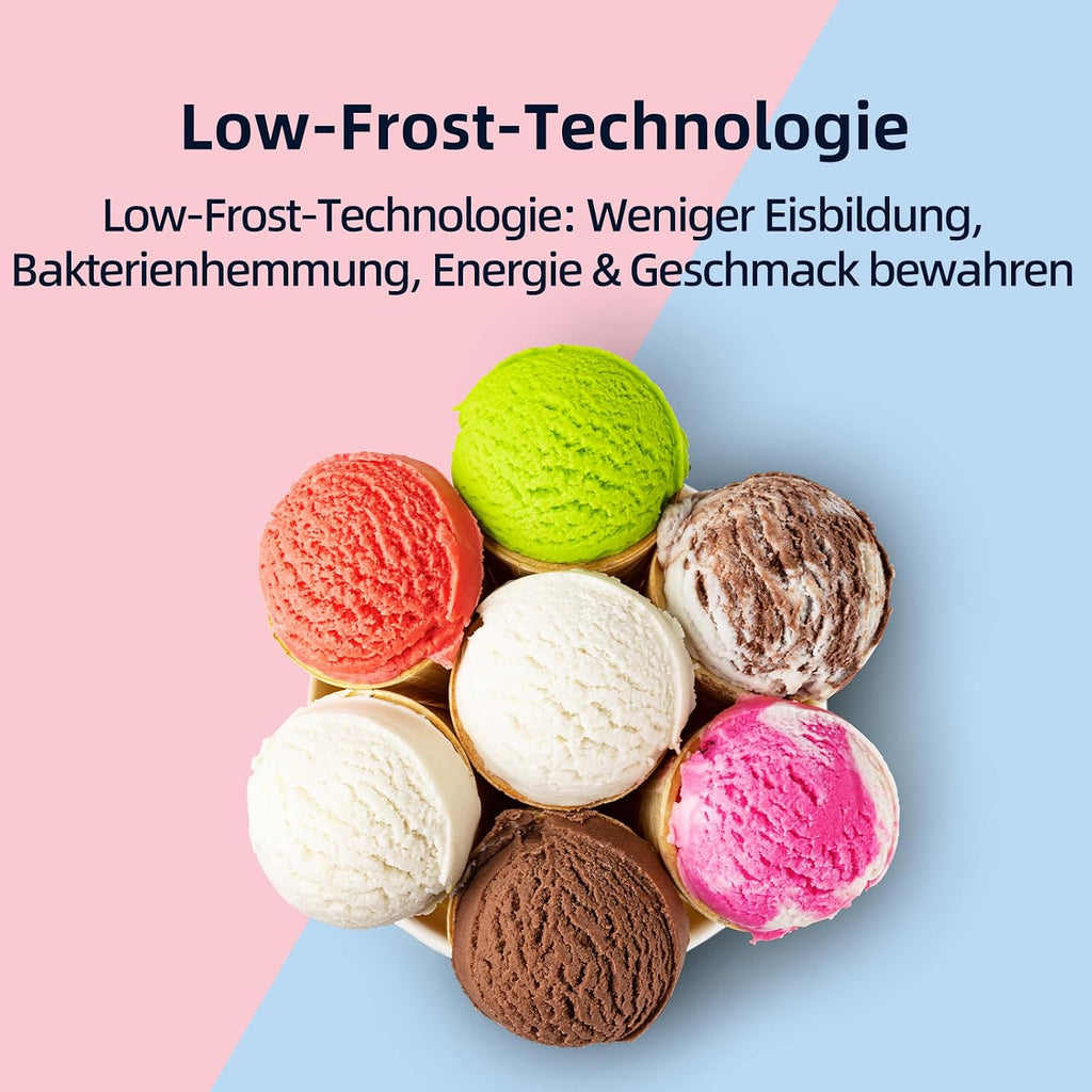 CHiQ Kühl-Gefrierkombination 157L(109L/48L), EEK C, 4-Sterne Gefrieren