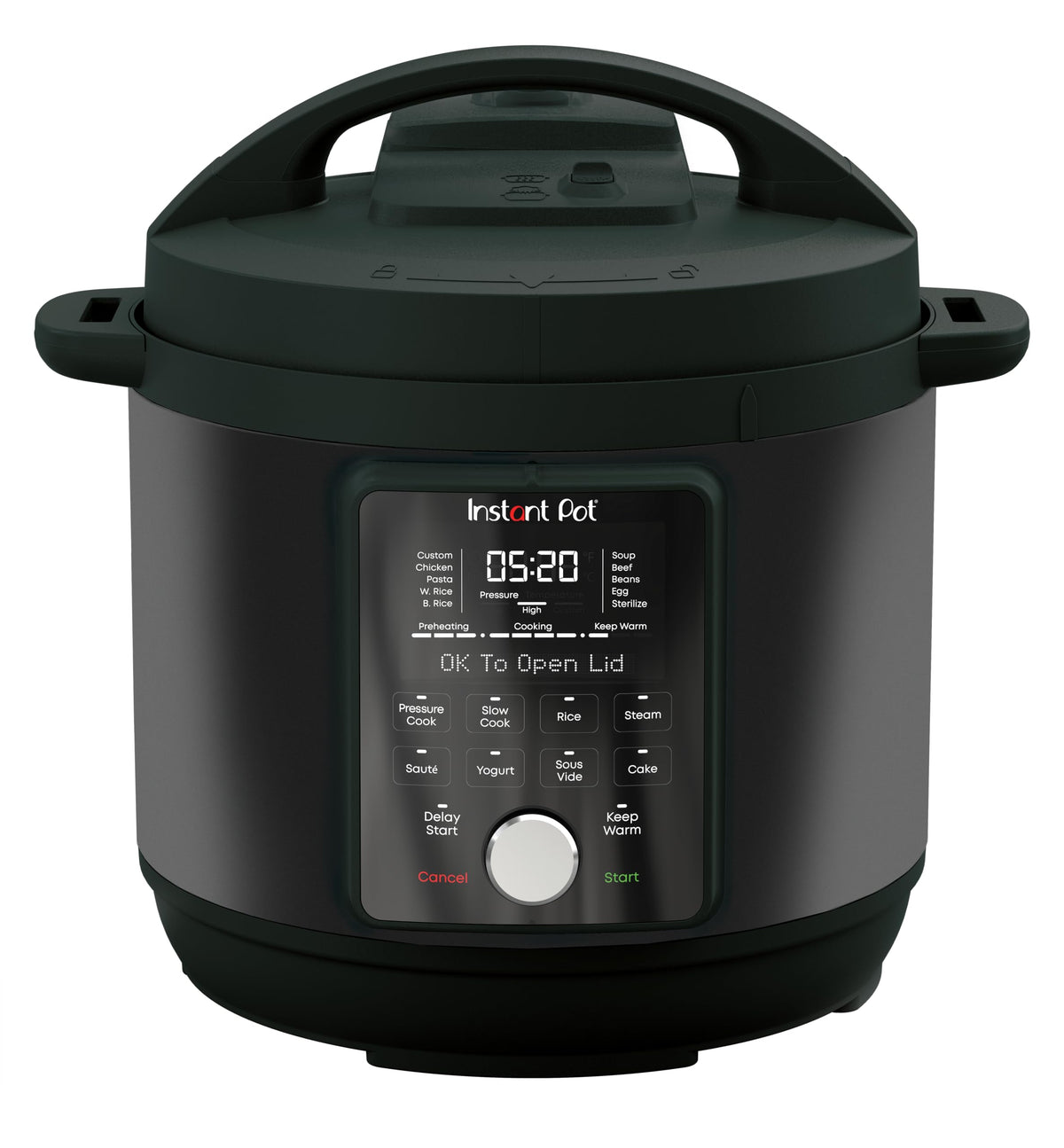 Instant Pot Pro, 5,7L Elektro-Multikocher, 10-in-1 Schnellkochtopf, Schwarz