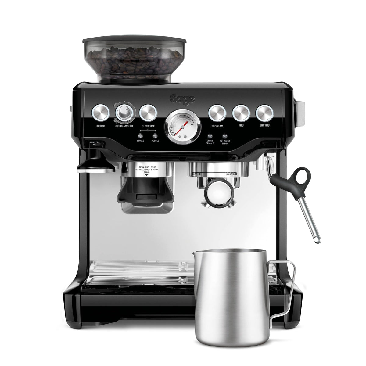 Sage appliances SES875 Espresso Machine, 18/8, Brushed Stainless Steel