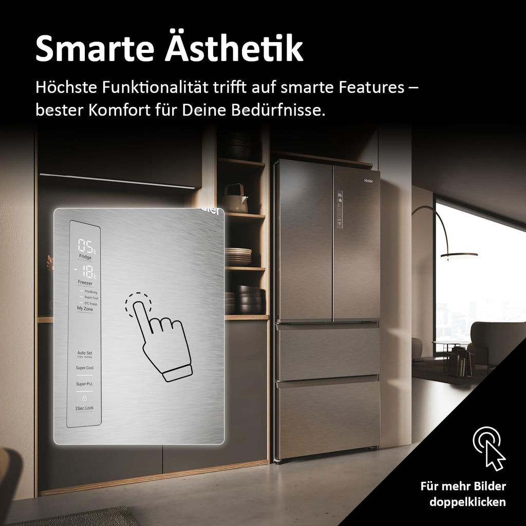 Haier French Door Kühl-Gefrierkombination FD 70 Serie 3 HFR3718ENMM