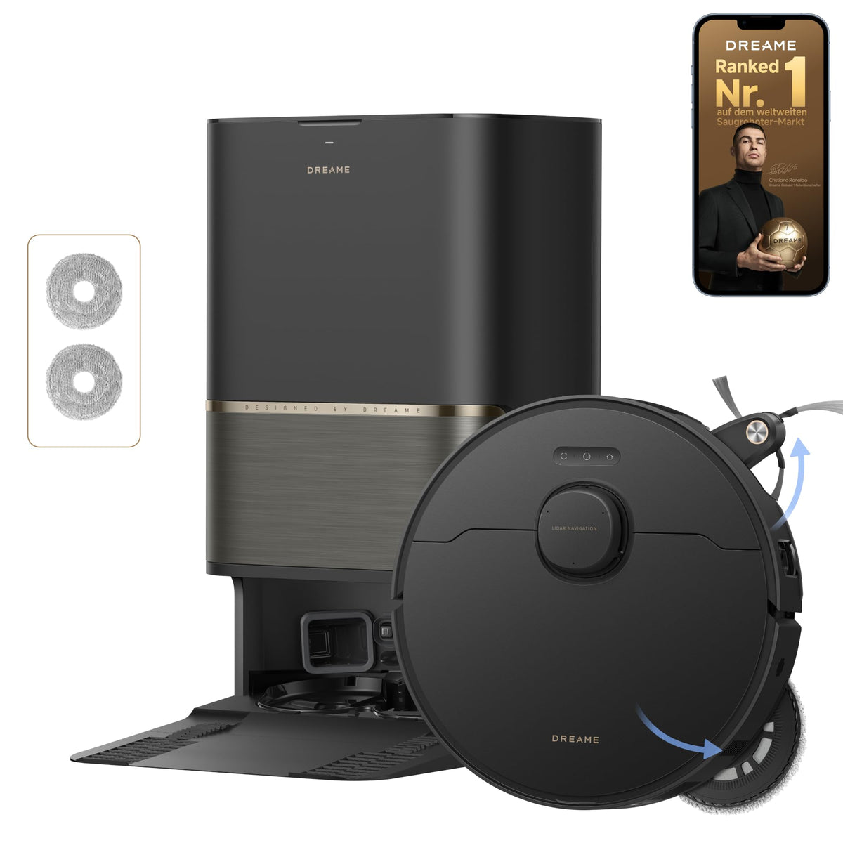 dreame L40s Pro Ultra Saugroboter mit Wischfunktion,19.000 Pa