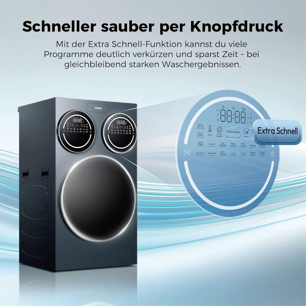 Haier MultiWash Waschmaschine 10+1+1kg HAMQD 410CBL9GN-84