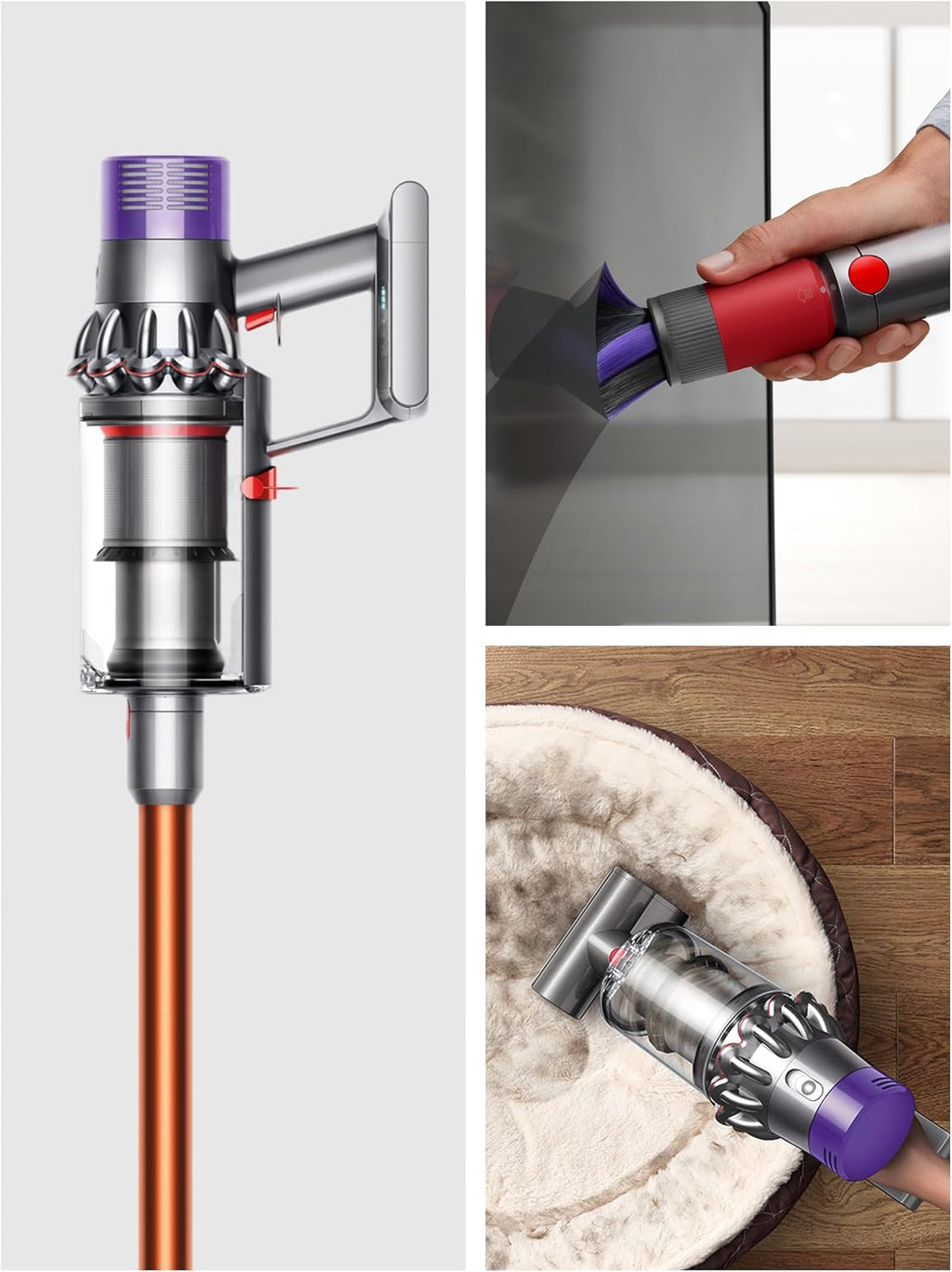 Dyson Cyclone V10 Kabelloser Staubsauger, Nickel und Kupfer, 150 Airwatt