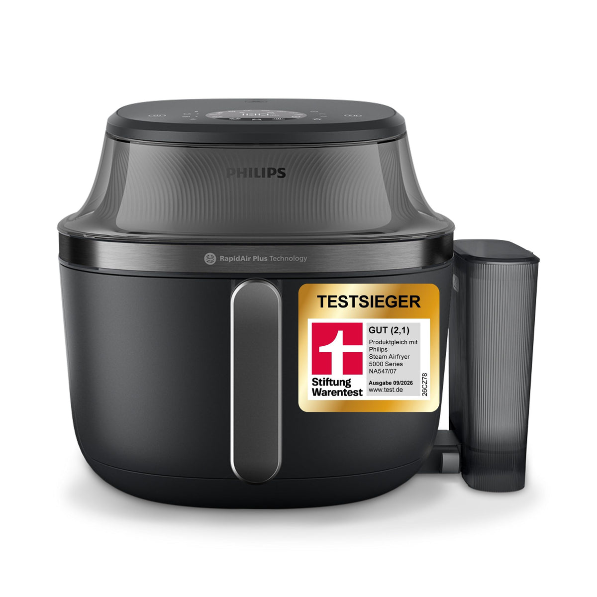 Philips Steam Airfryer 5000 Heißluftfritteuse, Schwarz, 9 L