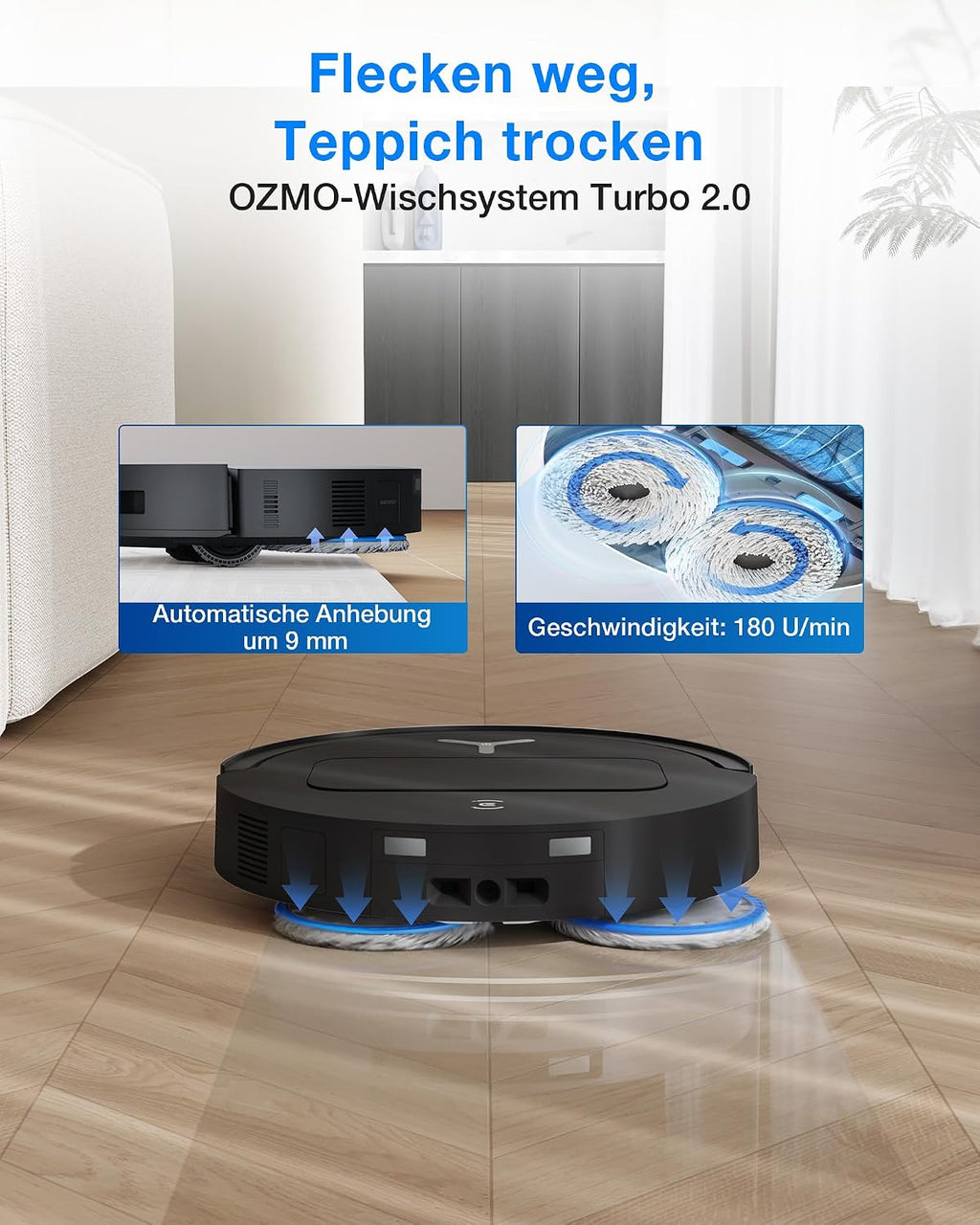 ECOVACS DEEBOT T50 Omni Gen3 Saugroboter, 25.000 Pa