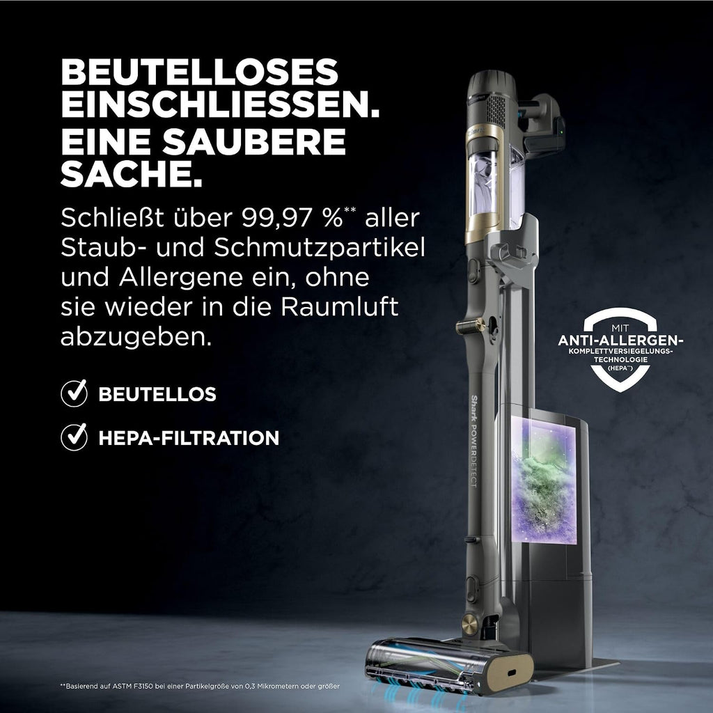 Shark PowerDetect Clean & Empty Akku-Staubsauger mit Absaugstation
