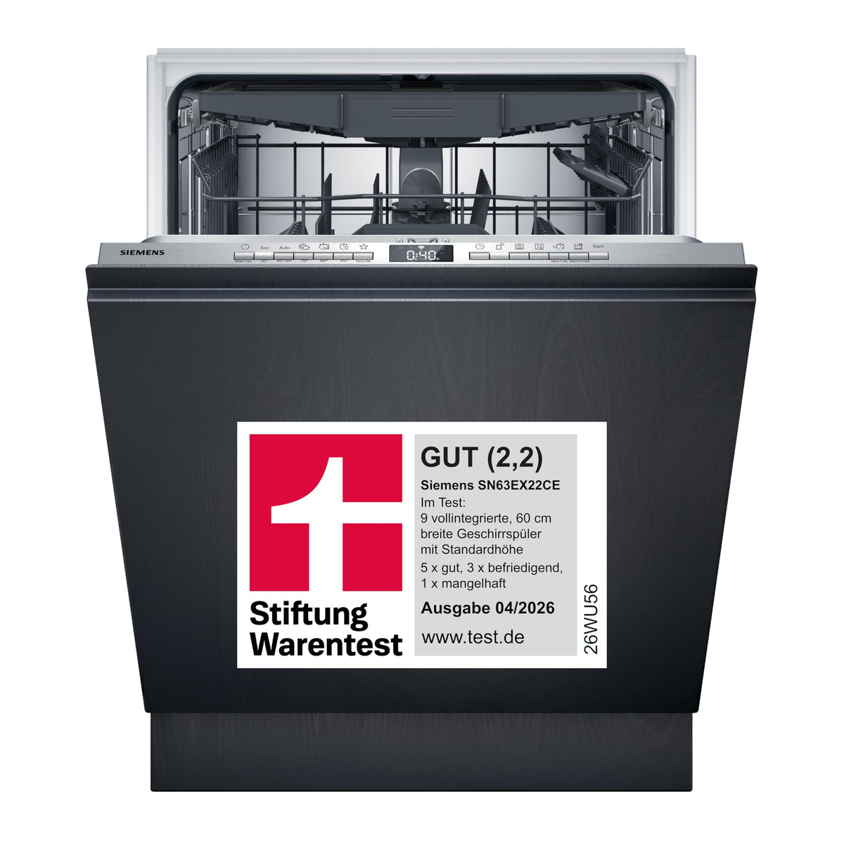 Siemens iQ300 Smarter Vollintegrierter Geschirrspüler 60 cm SN63EX04TE