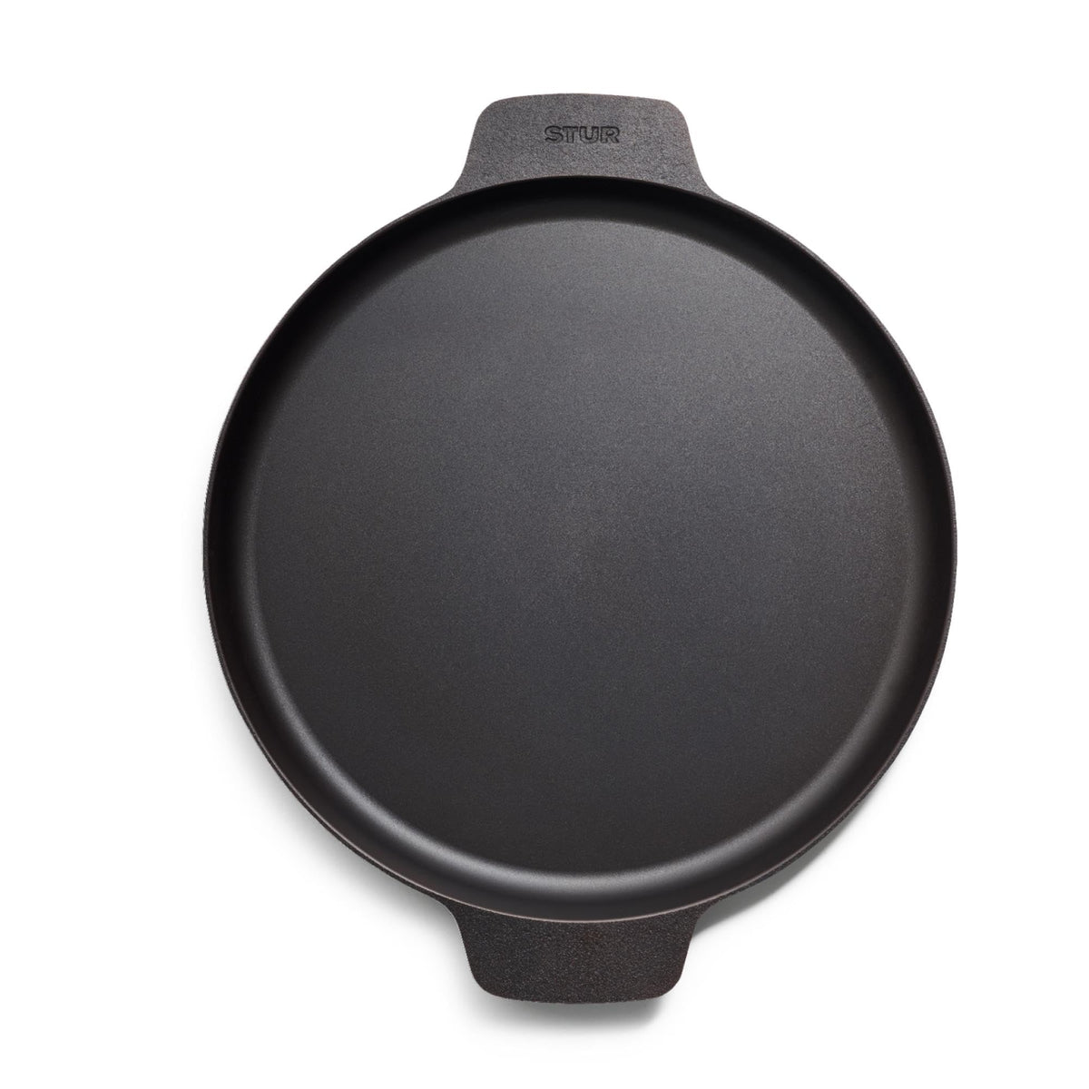 STUR Gusseisenpfanne 28 cm, Cast Iron Pan für alle Herdarten