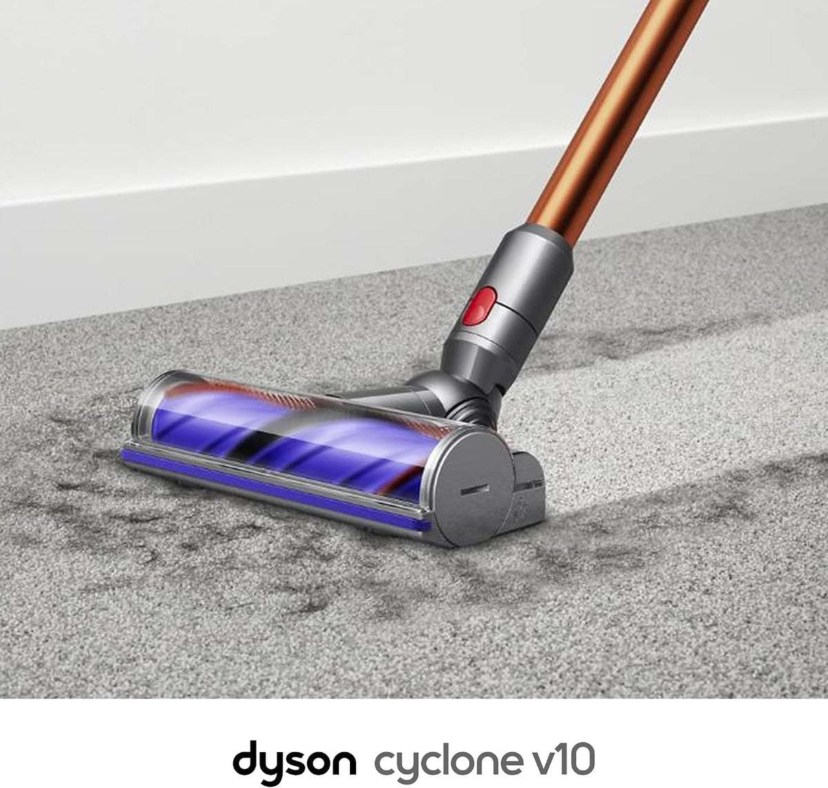 Dyson Cyclone V10 Kabelloser Staubsauger, Nickel und Kupfer, 150 Airwatt