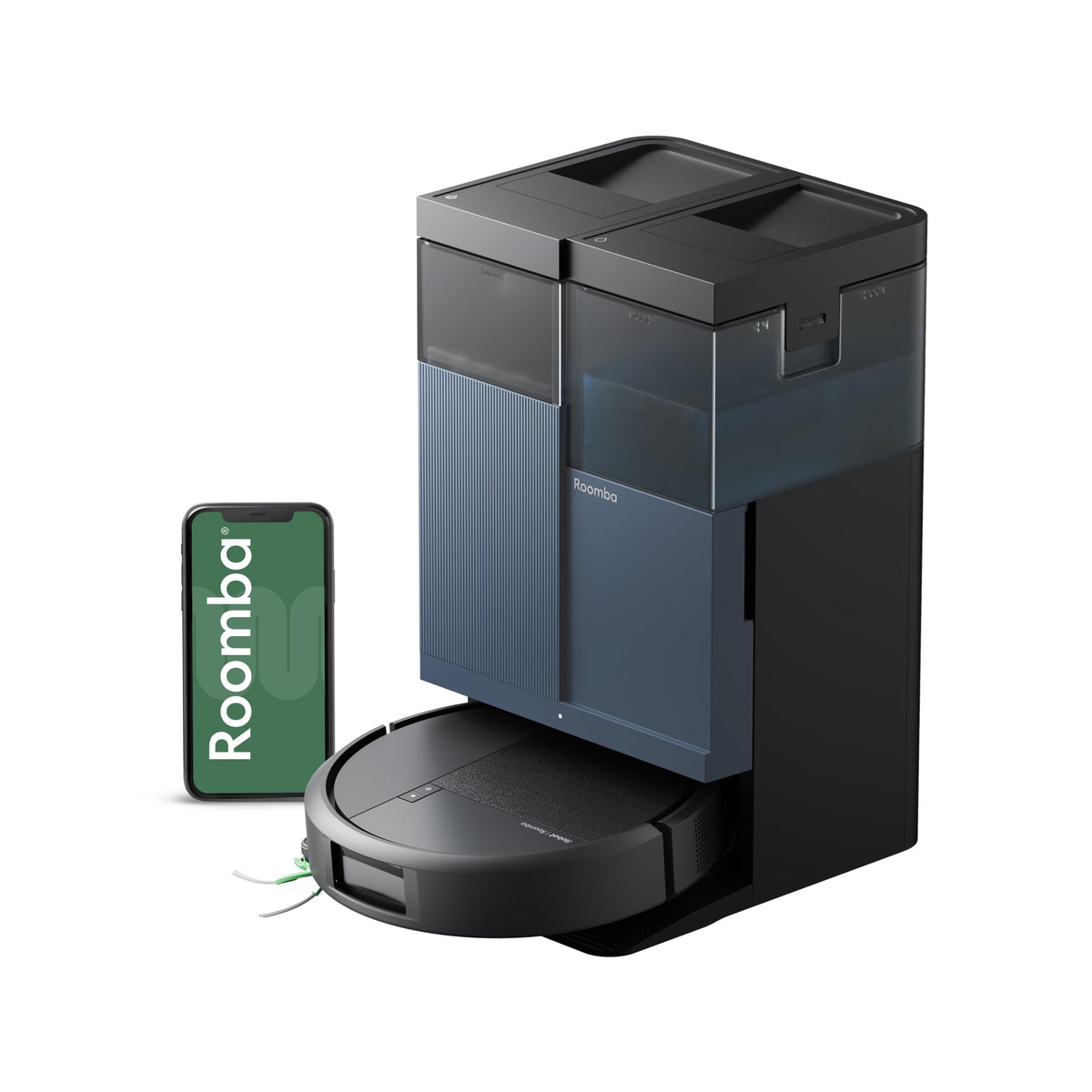 iRobot Roomba Plus 416 Saugroboter, AutoWash Basis, Rotierende Wischtücher
