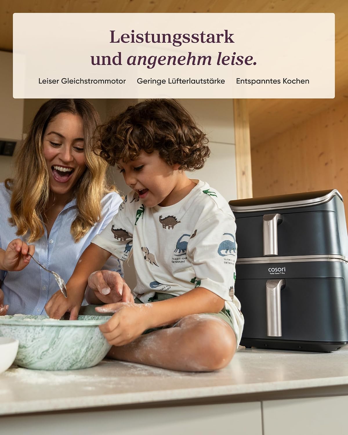 Cosori Airfryer, Testsieger, 10,8L Turbo Tower Pro Smart