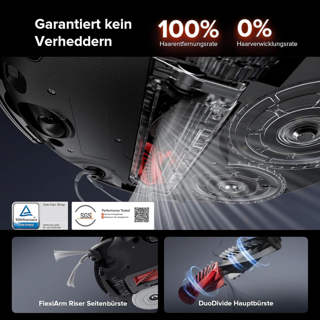 roborock Saros 10R Saugroboter mit Wischfunktion&angebbarem Wischmopp