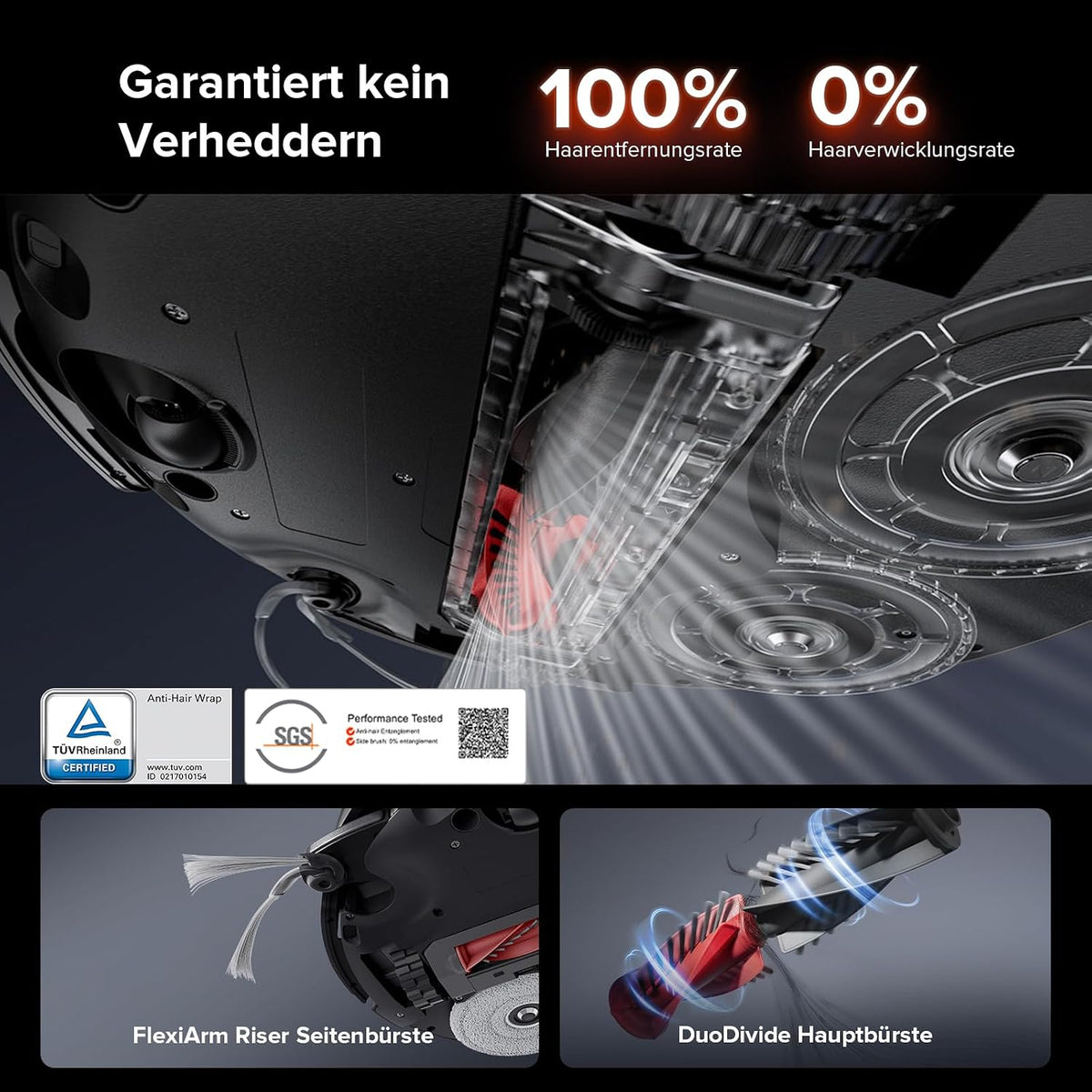 roborock Saros 10R Saugroboter mit Wischfunktion&angebbarem Wischmopp