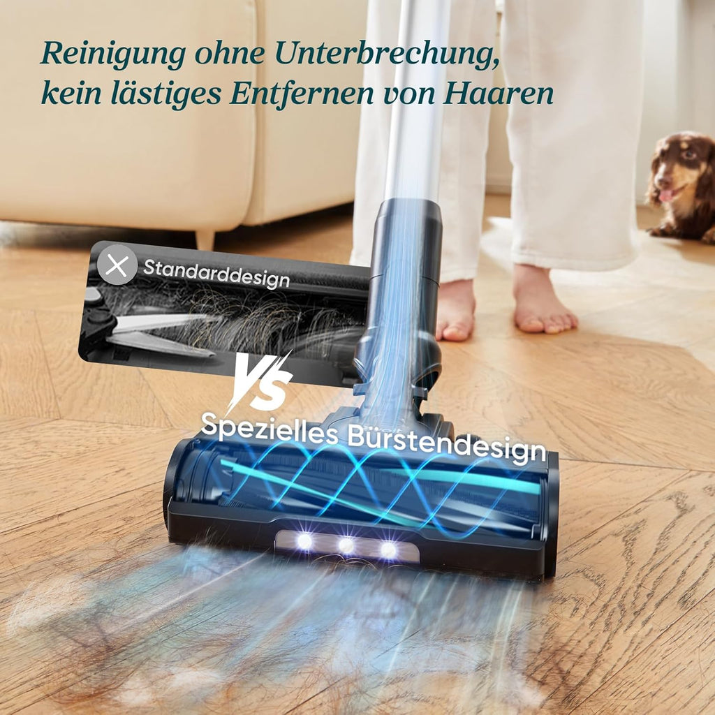 Levoit Akku Staubsauger LVAC 200 MAX, bis 100 m², Anti Tangle, 99,99% HEPA