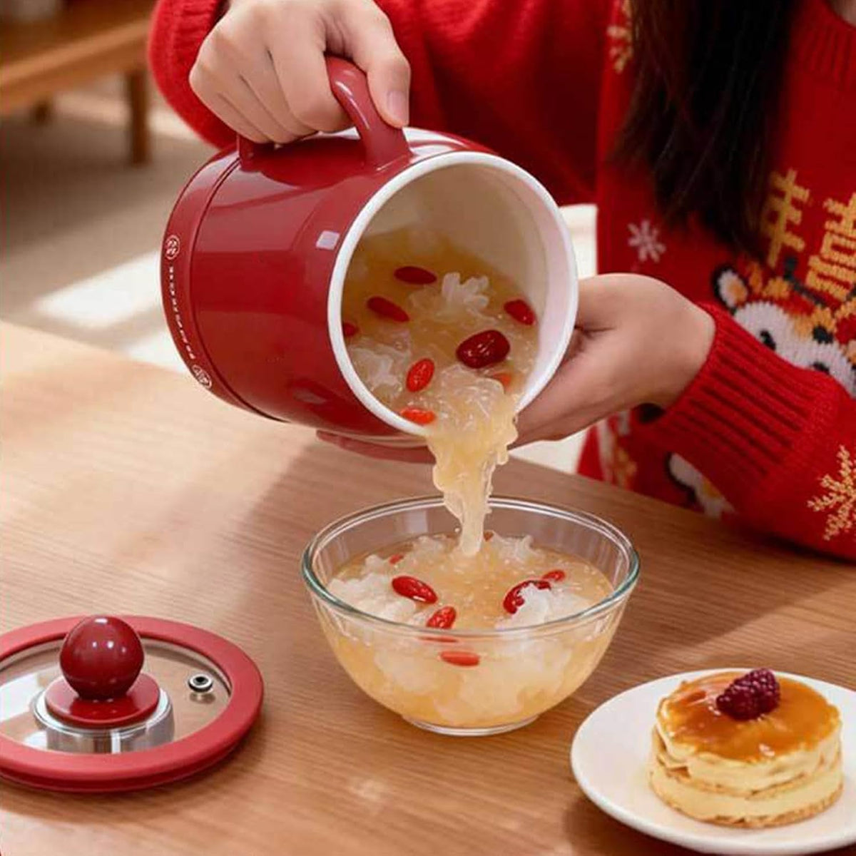 Soup Pot | 6-in-1 800ml Ergonomic Handle Non-Stick Touch Control Cookware