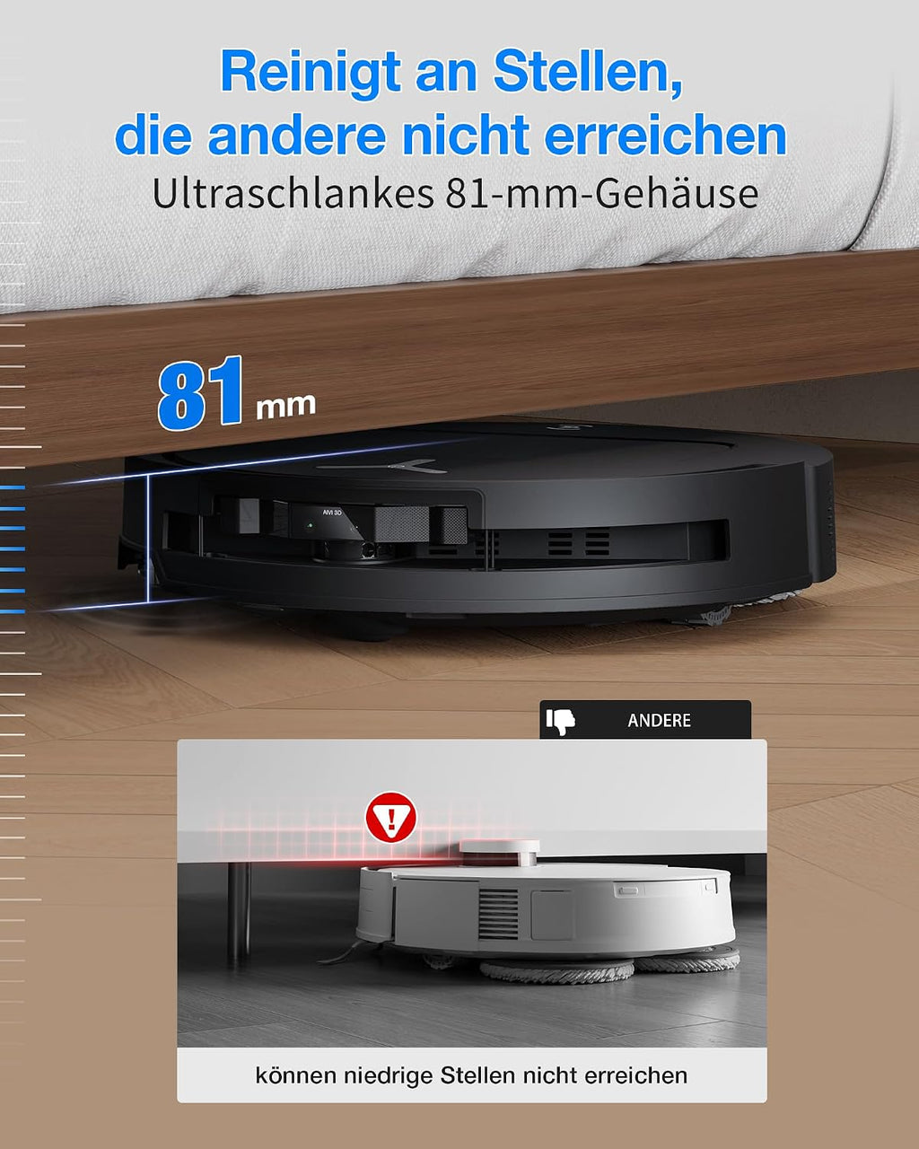 ECOVACS DEEBOT T50 Omni Gen3 Saugroboter, 25.000 Pa