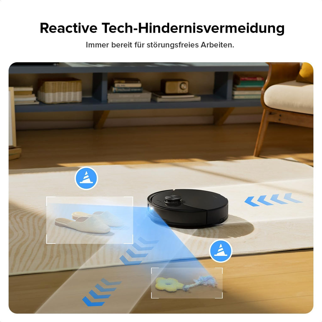 roborock Q10 S5-Set Saugroboter mit Wischfunktion, 10.000 Pa Saugkraft