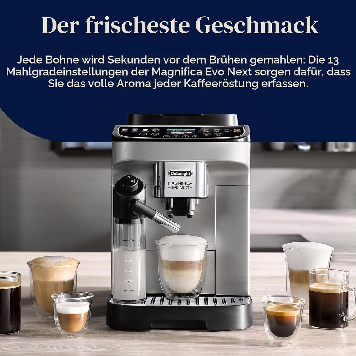 De'Longhi Magnifica Evo Next - fully automatic coffee machine 13 drinks