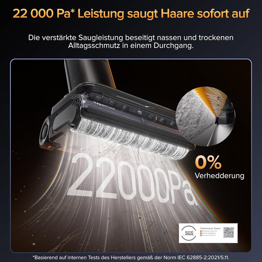 roborock F25 Ultra Nass Trockensauger mit Dampf, 180 °C Dampfmopp