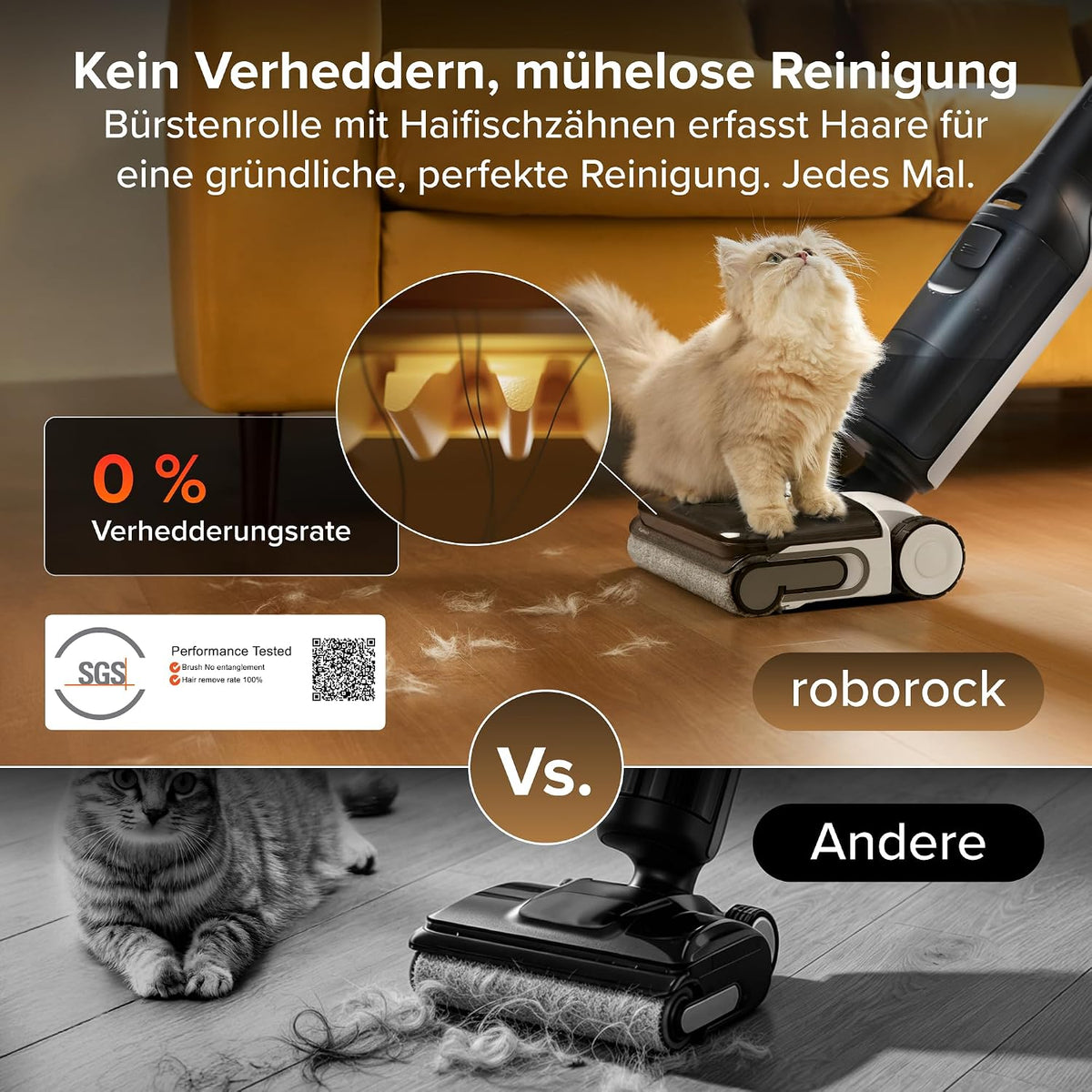 roborock F25 LT Gen 2 Nass Trockensauger, 20.000 Pa, 60 Min Laufzeit