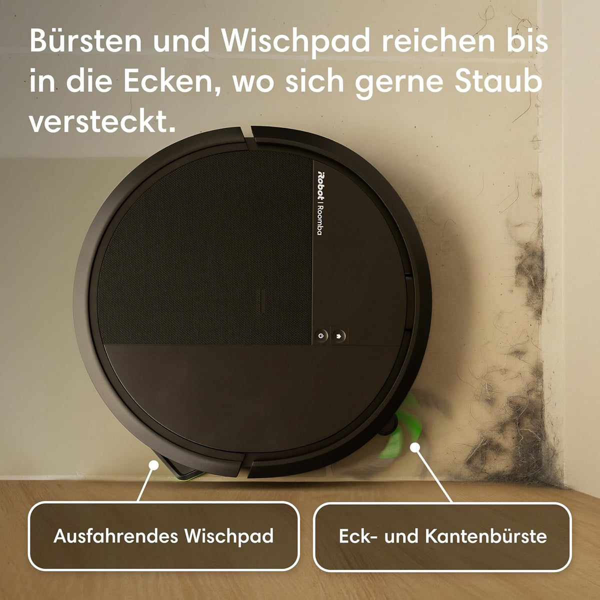 Roomba 115 Saugroboter, 15.000 Pa Saugkraft, Laser-Navigation